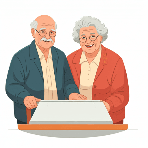 Happy senior couple enjoying retirement in Ohio